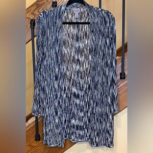 Chico’s Easywear Space Dyed Cloud  Jacket-Cardigan Indigo Bay SZ. 3-US XL. NWT